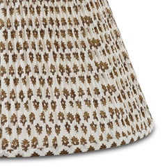 Paralume Wild Ginger con stampa a blocchi di William Williams Home da 15" (Brown)