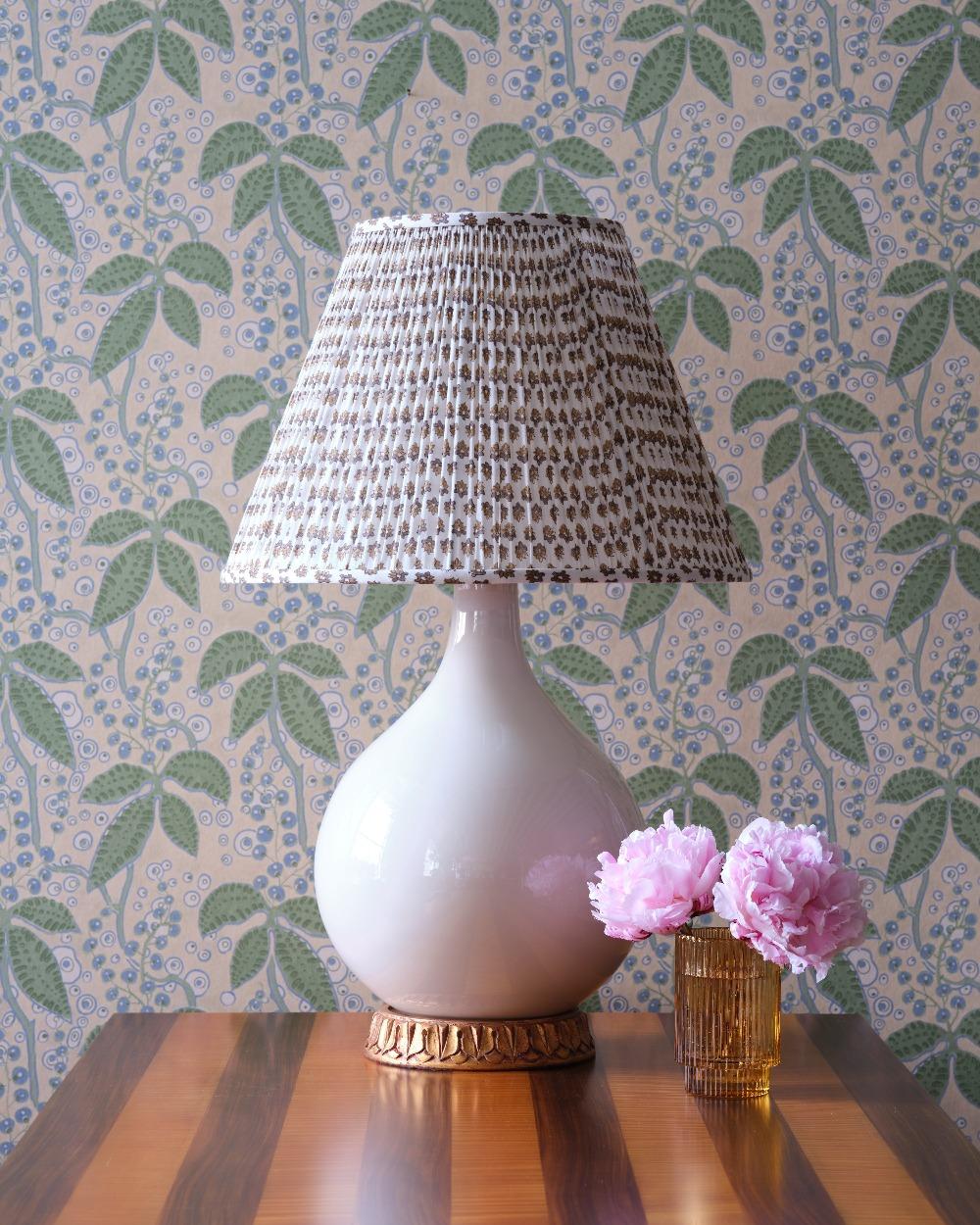 Bunny Williams Home Block Print Wild Ginger Lampshade 15