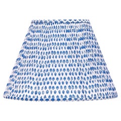 Paralume Wild Ginger con stampa a blocchi di Bunny Williams Home da 18" (blu)