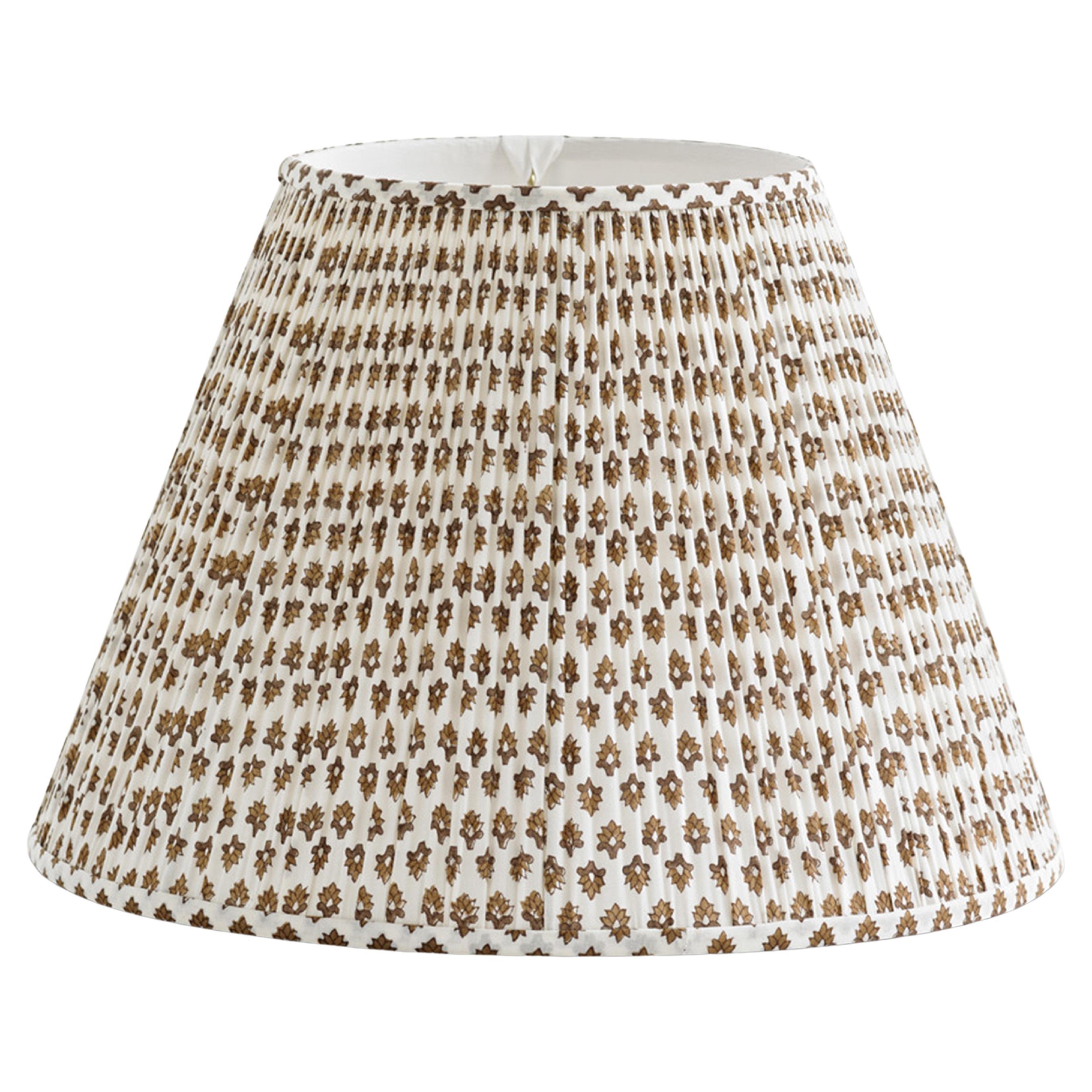 Bunny Williams Home Block Print Wild Ginger Lampshade 18" (Brown)