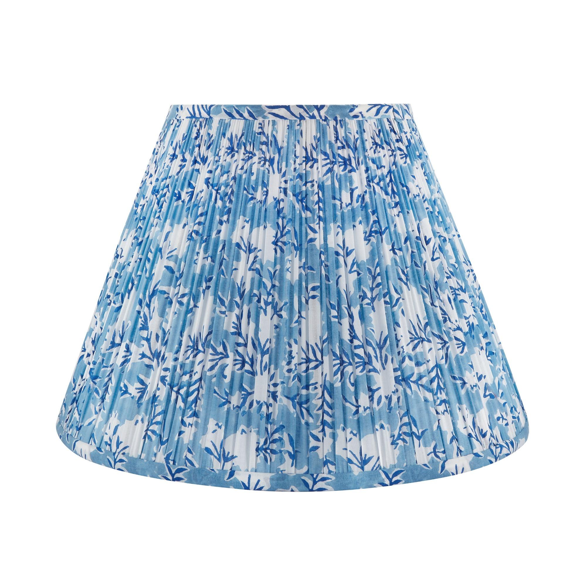 Paralume Brook stampato a blocchi da 15" di Bunny Williams Home