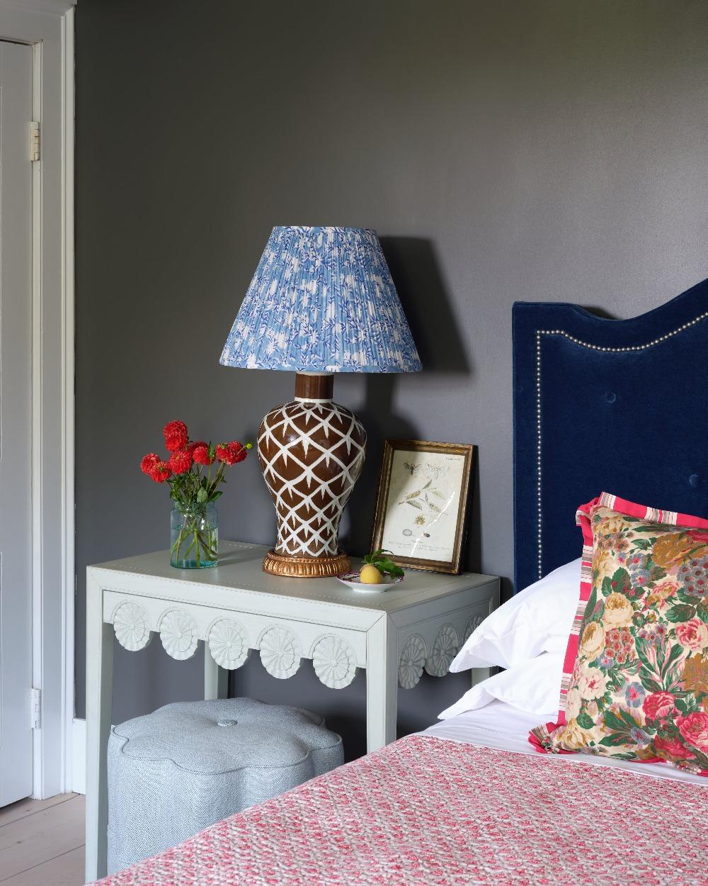 Hand-Crafted Bunny Williams Home Block Printed Brook Lampshade 18