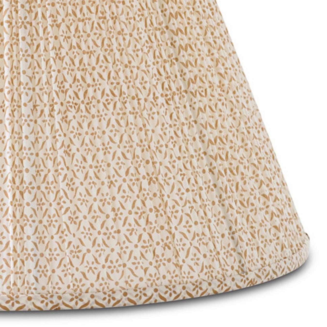This delicate yellow flower pattern is subtle and transports you with its sunny, warm glow. Scaled to work on nearly all of the Bunny Williams Home table lamps.

Patterned lampshades have long been a decorator’s secret to add color and texture to a