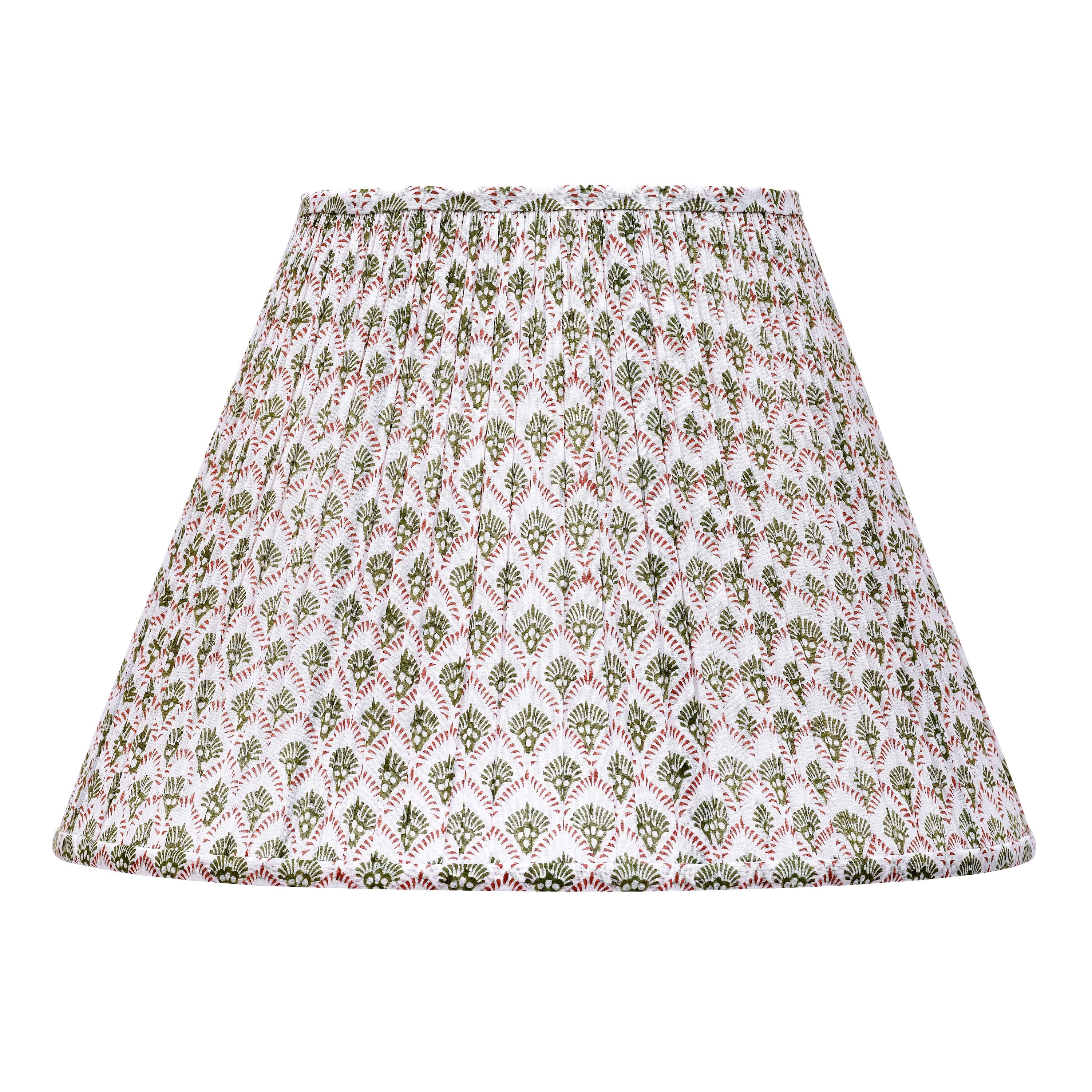 Hand-Crafted Bunny Williams Home Block Printed Kanya Lampshade 15