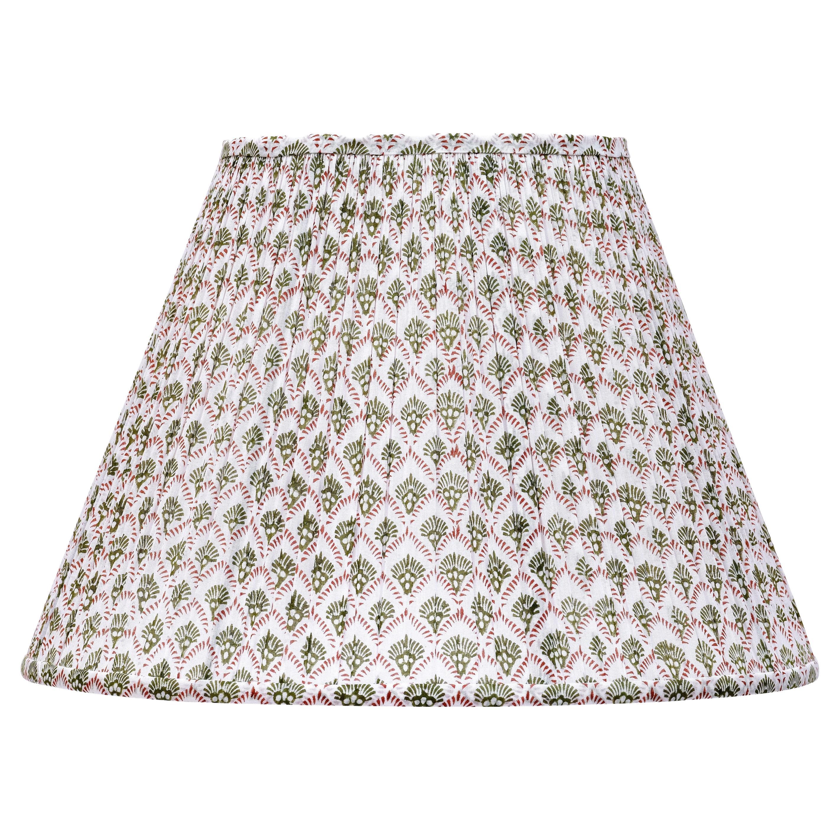 Bunny Williams Home Block Printed Kanya Lampshade 18"