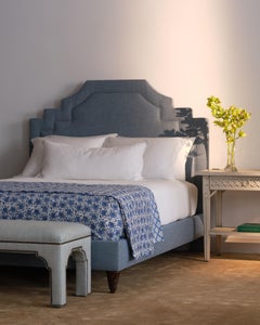 Bunny Williams Home Blue Hibiscus Coverlet (King)
