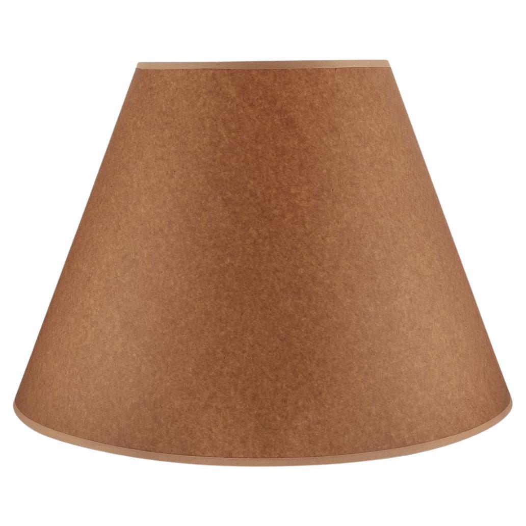 Bunny Williams Home Brown Paper Bag Lampshade 15" For Sale