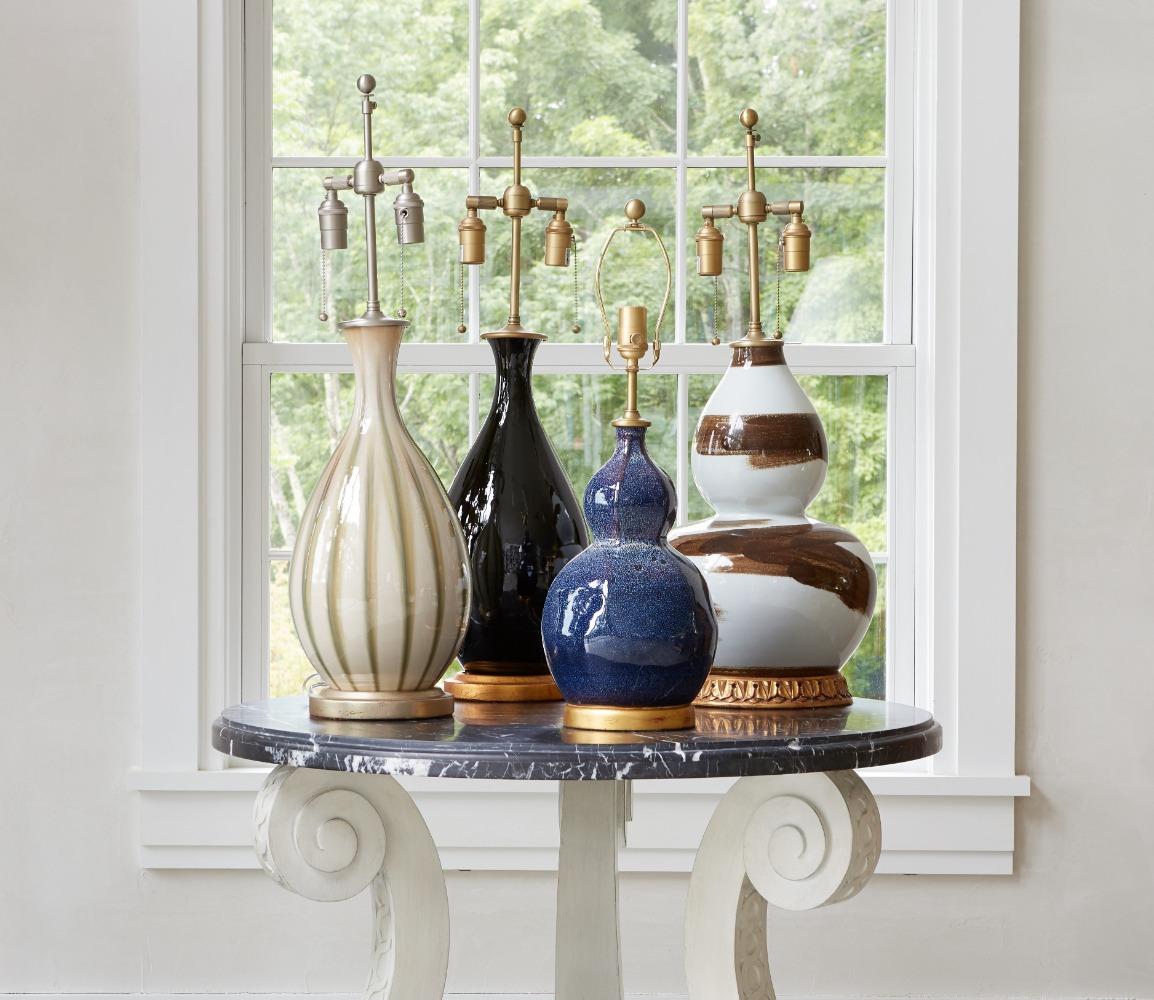 Bunny Williams Home Brush Stroke Lamp (Brown) In New Condition In New York, NY