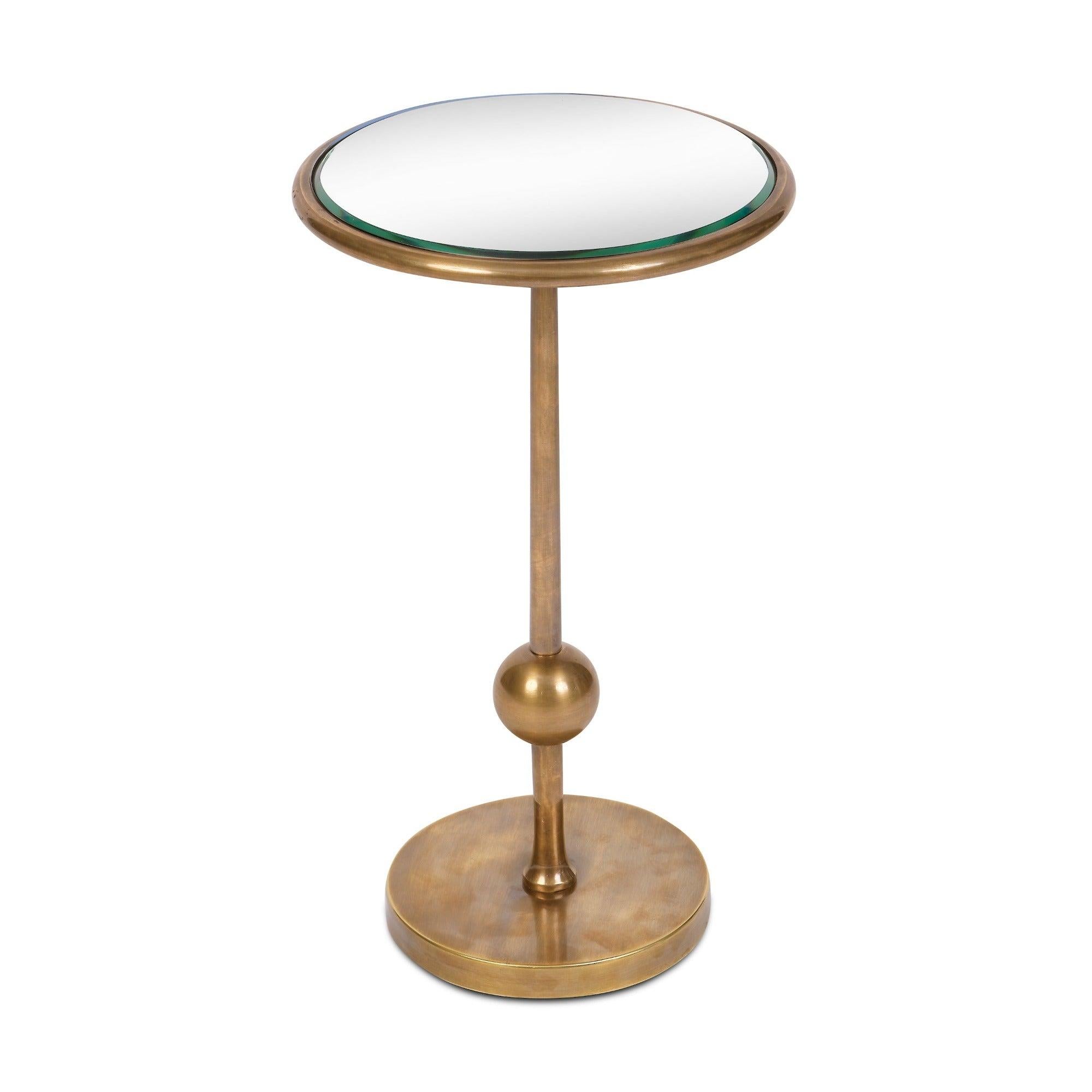 Bunny Williams Home Burke Drinks Table (Silver Mirror) In New Condition For Sale In New York, NY