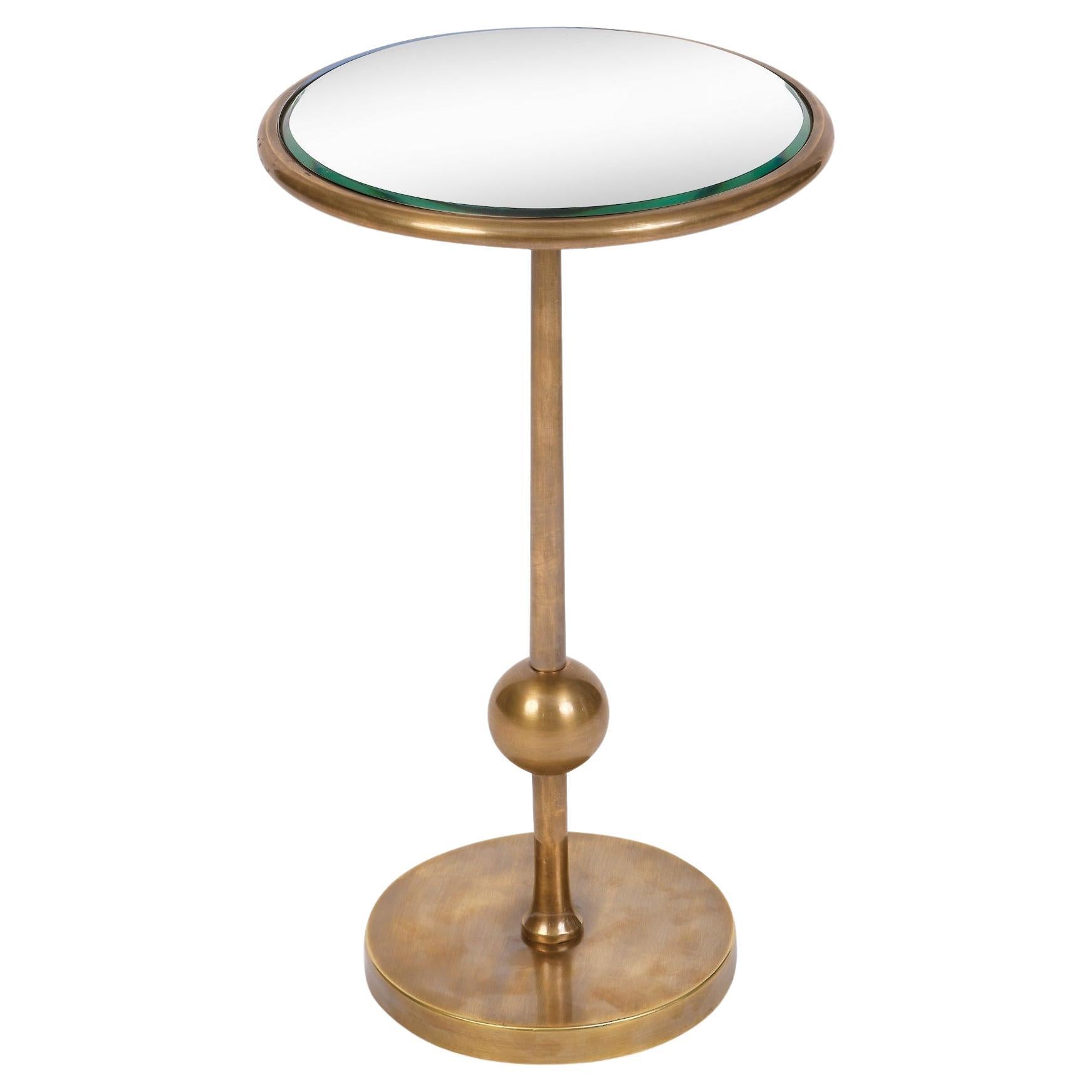 Bunny Williams Home Burke Drinks Table (Silver Mirror) For Sale