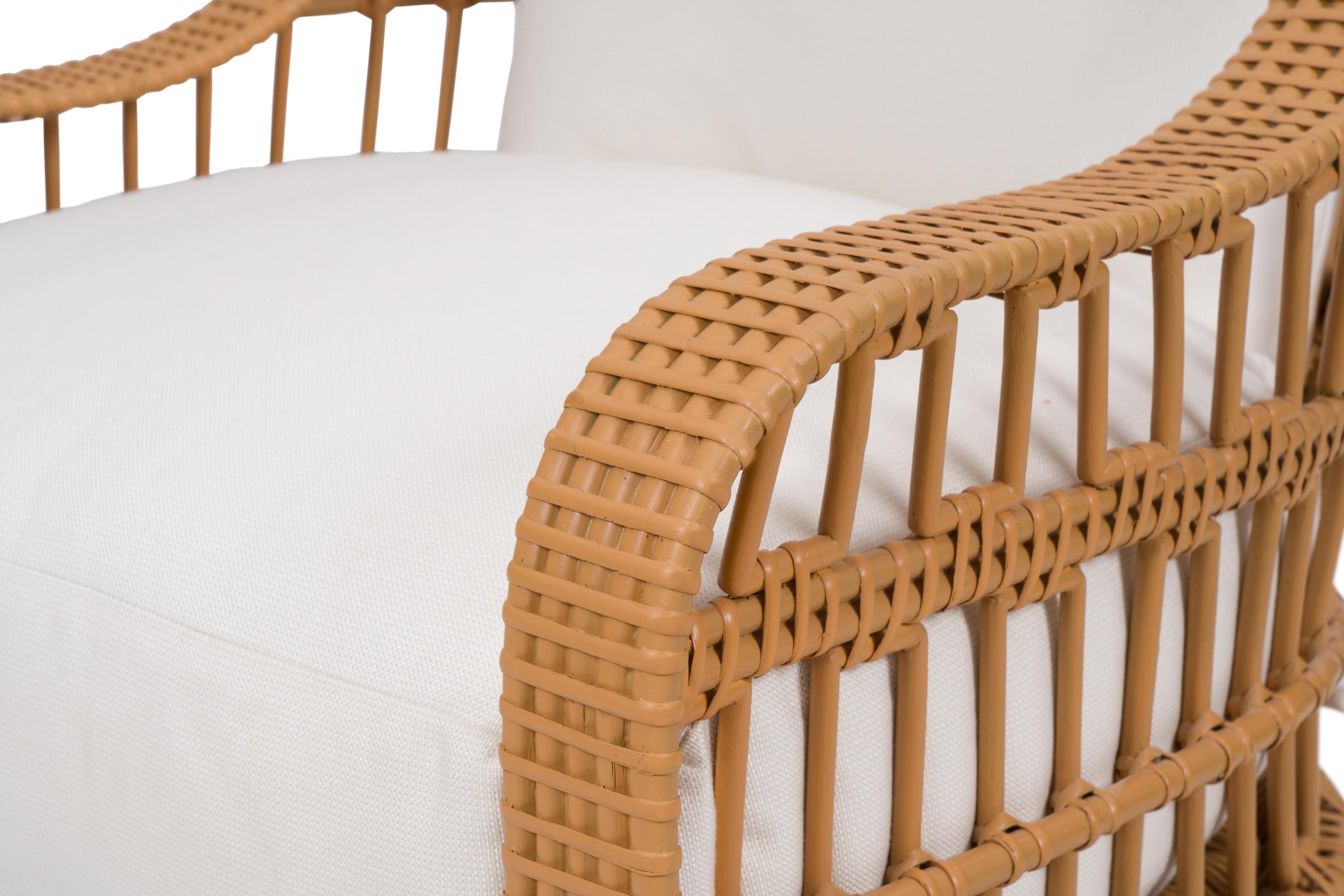 Rattan Sedia da pranzo in vimini Bunny Williams Home Carolina in vendita