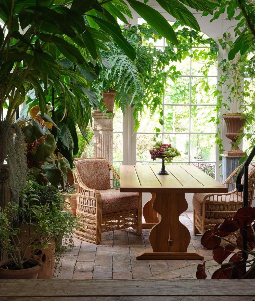 Sedia da pranzo in vimini Bunny Williams Home Carolina in vendita 3