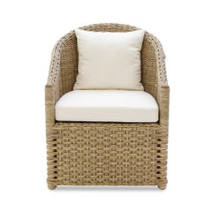 Bunny Williams Home Crofter's Outdoor Dining Chair, All-Weather Wicker