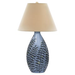 Bunny Williams Home Fern Ceramic Lamp (Blue)