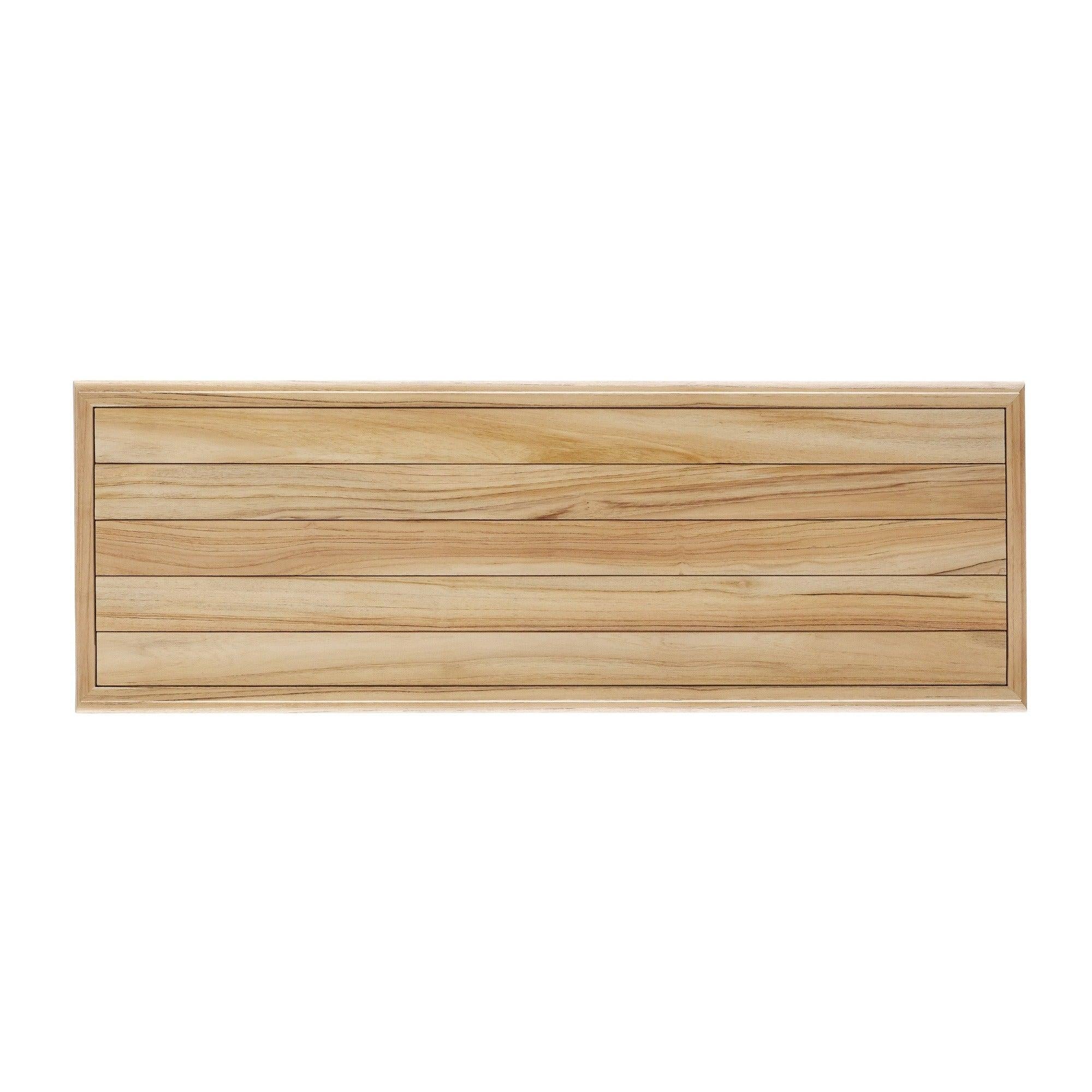 Bunny Williams Home Georgian Teak Bench In New Condition For Sale In New York, NY