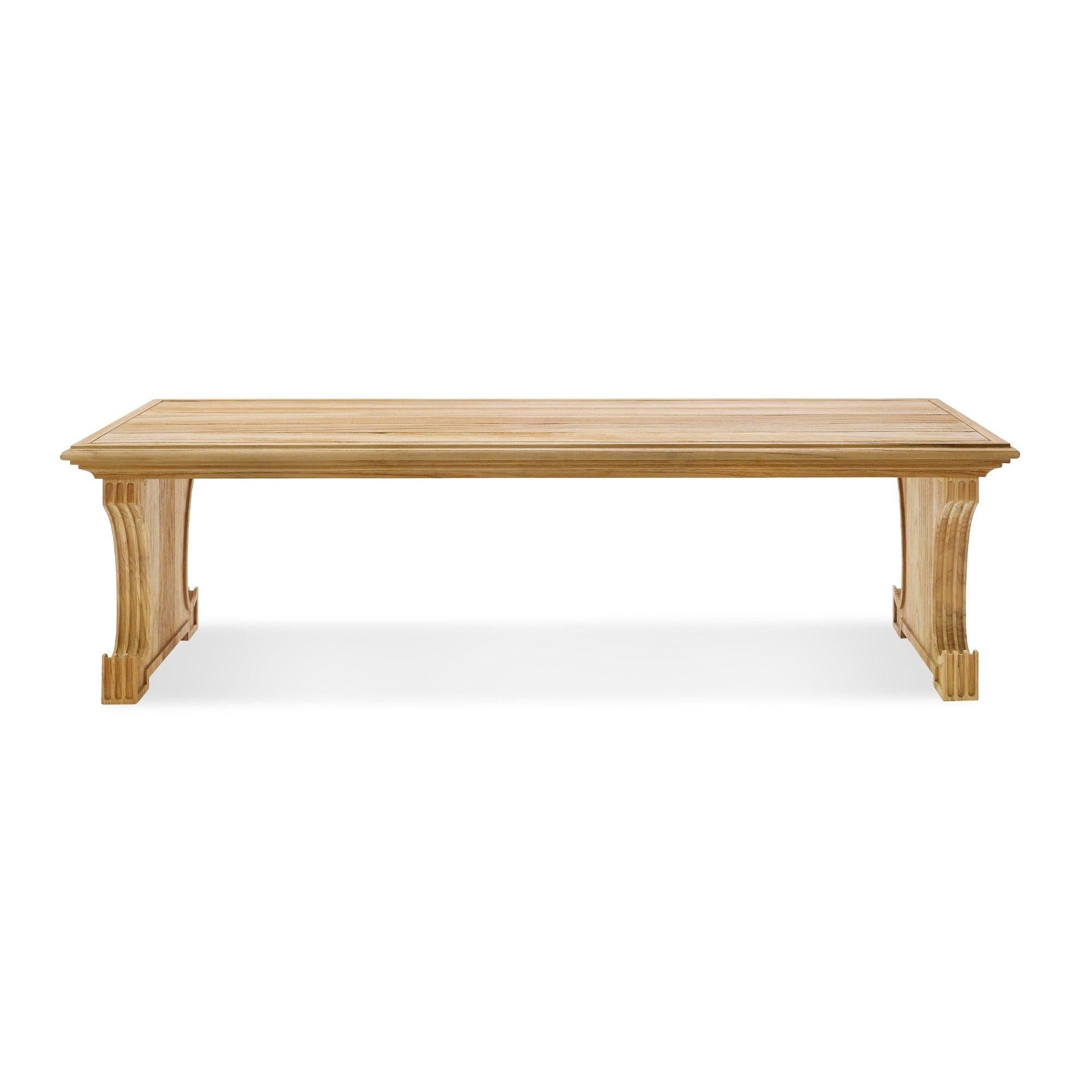 Contemporary Bunny Williams Home Georgian Teak Bench For Sale