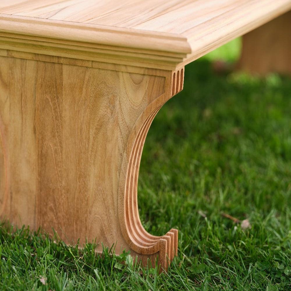 Bunny Williams Home Georgian Teak Bench For Sale 2