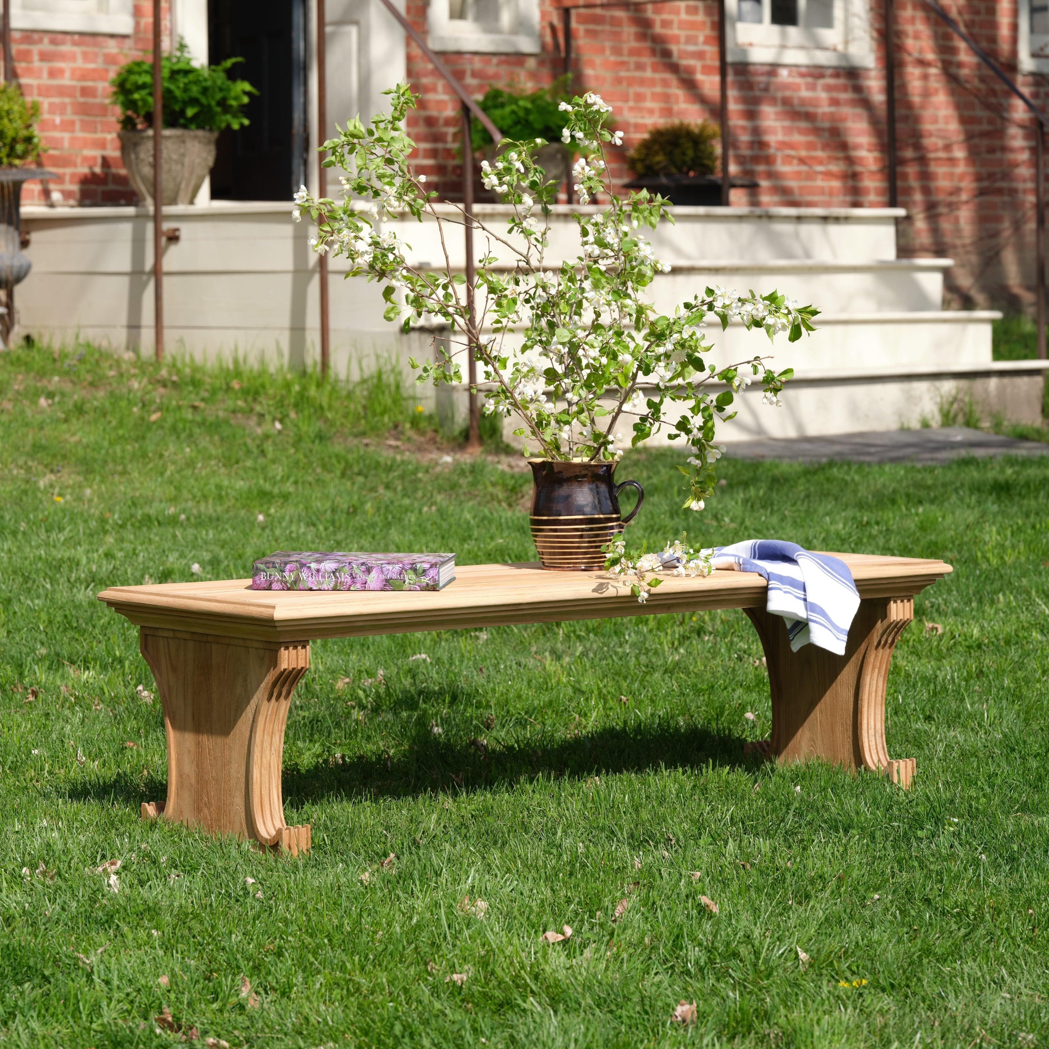 Bunny Williams Home Georgian Teak Bench For Sale 3