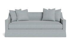 Bunny Williams Home Grant Sofa 81", Solid Performance Linen/Sky