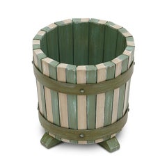 Bunny Williams Home Handbemalter Übertopf mit Streifen