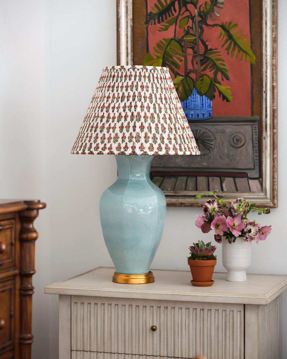 Chinese Bunny Williams Home Hive Table Lamp (Blue) For Sale