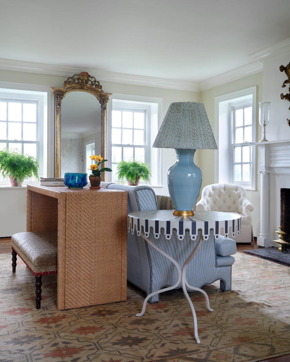 Bunny Williams Home Hive Table Lamp (Blue) In New Condition For Sale In New York, NY