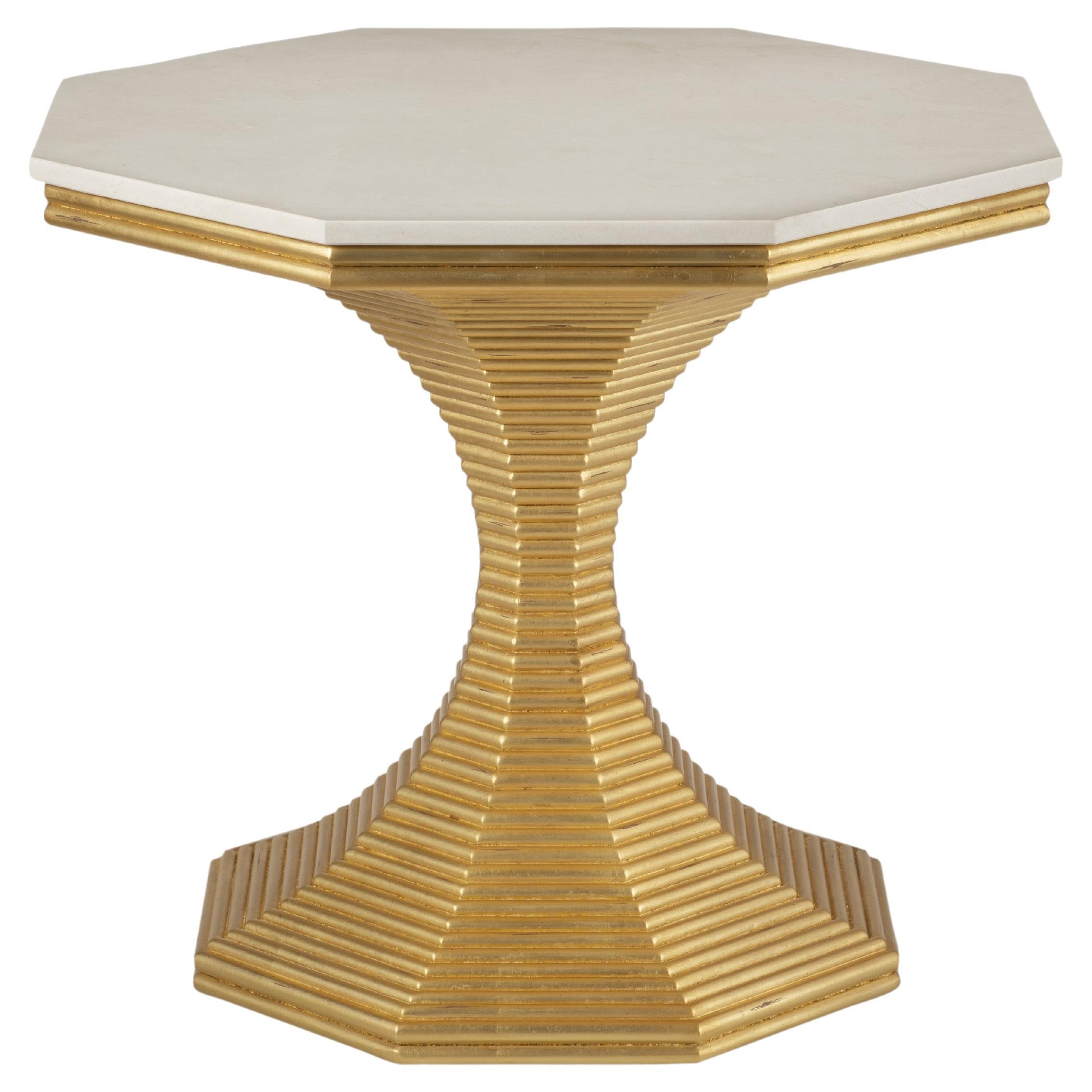 Bunny Williams Haus, HOURGLASS TABLE (GOLD) im Angebot