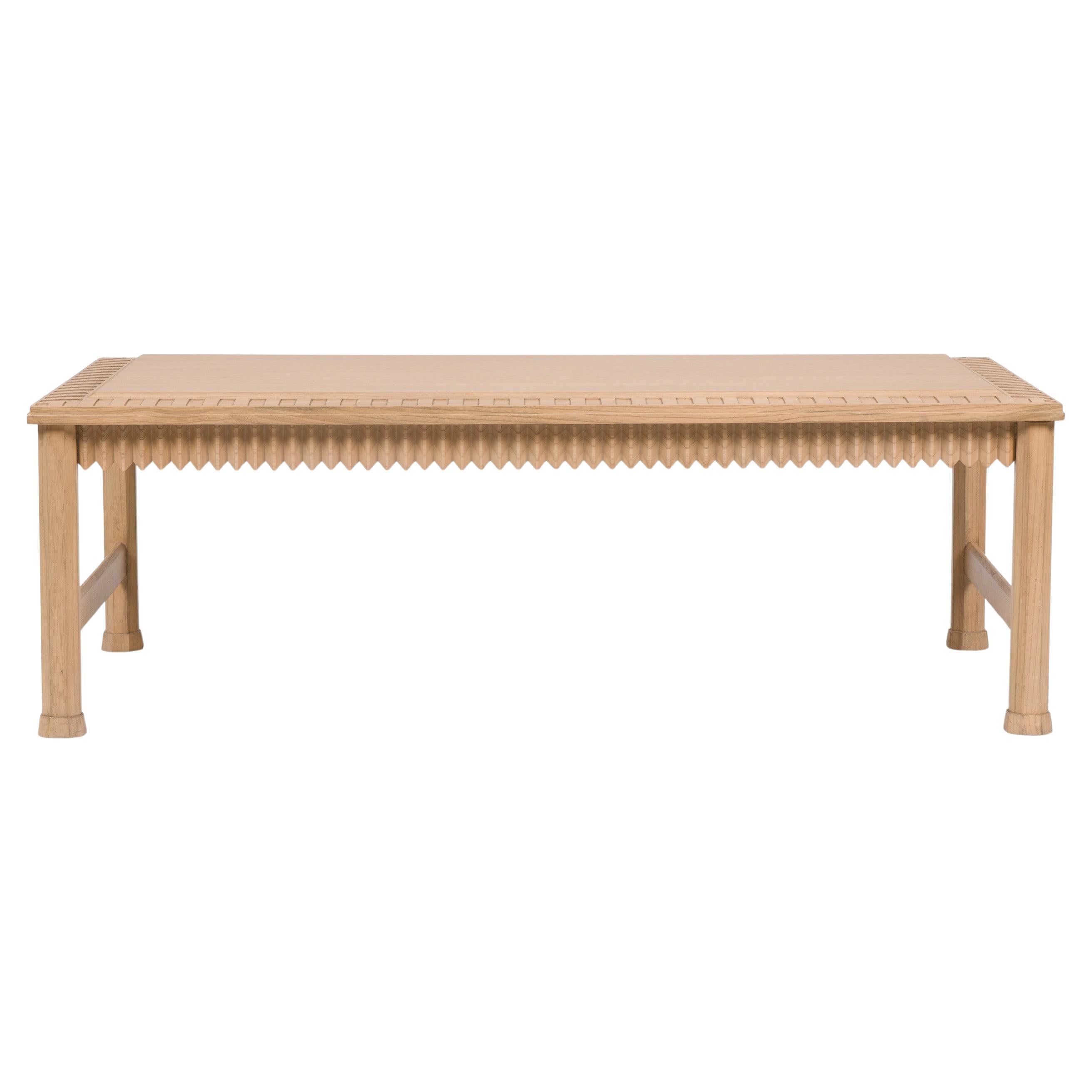 Bunny Williams Home Inez Carved Coffee Table For Sale