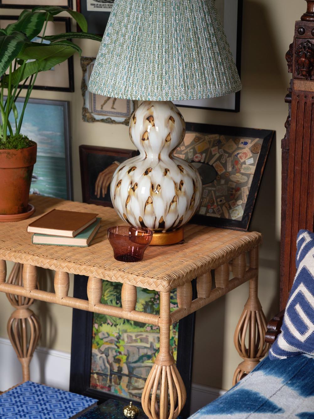 Bunny Williams Home Kenan Wicker Side Table For Sale 7