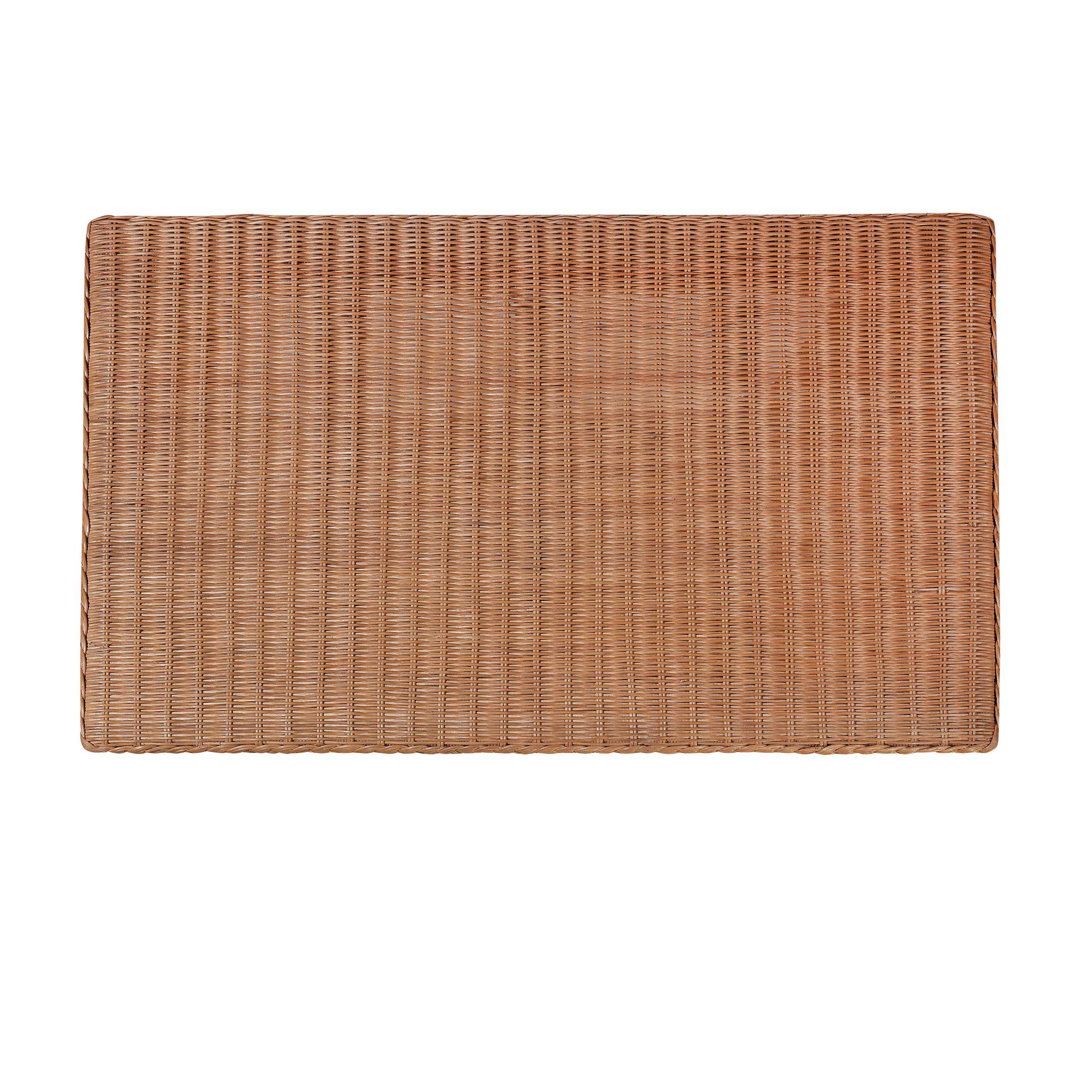 Bunny Williams Home Kenan Wicker Side Table For Sale 3