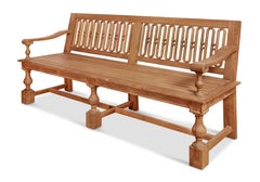Teak Outdoor Bench, Kingston, by Bunny Williams Home