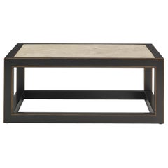 Bunny Williams Home Ming Coffee Table, Cream Marble Top