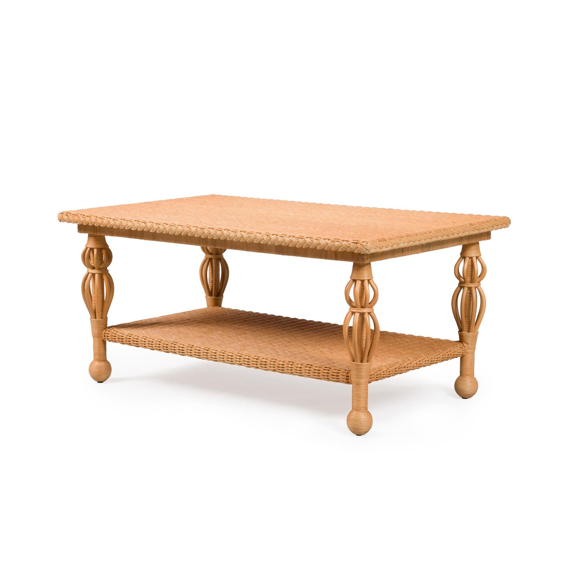 Table basse en osier Nightingale de Bunny Williams Home Neuf - En vente à New York, NY