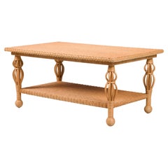 Bunny Williams Home Nightingale Wicker Coffee Table