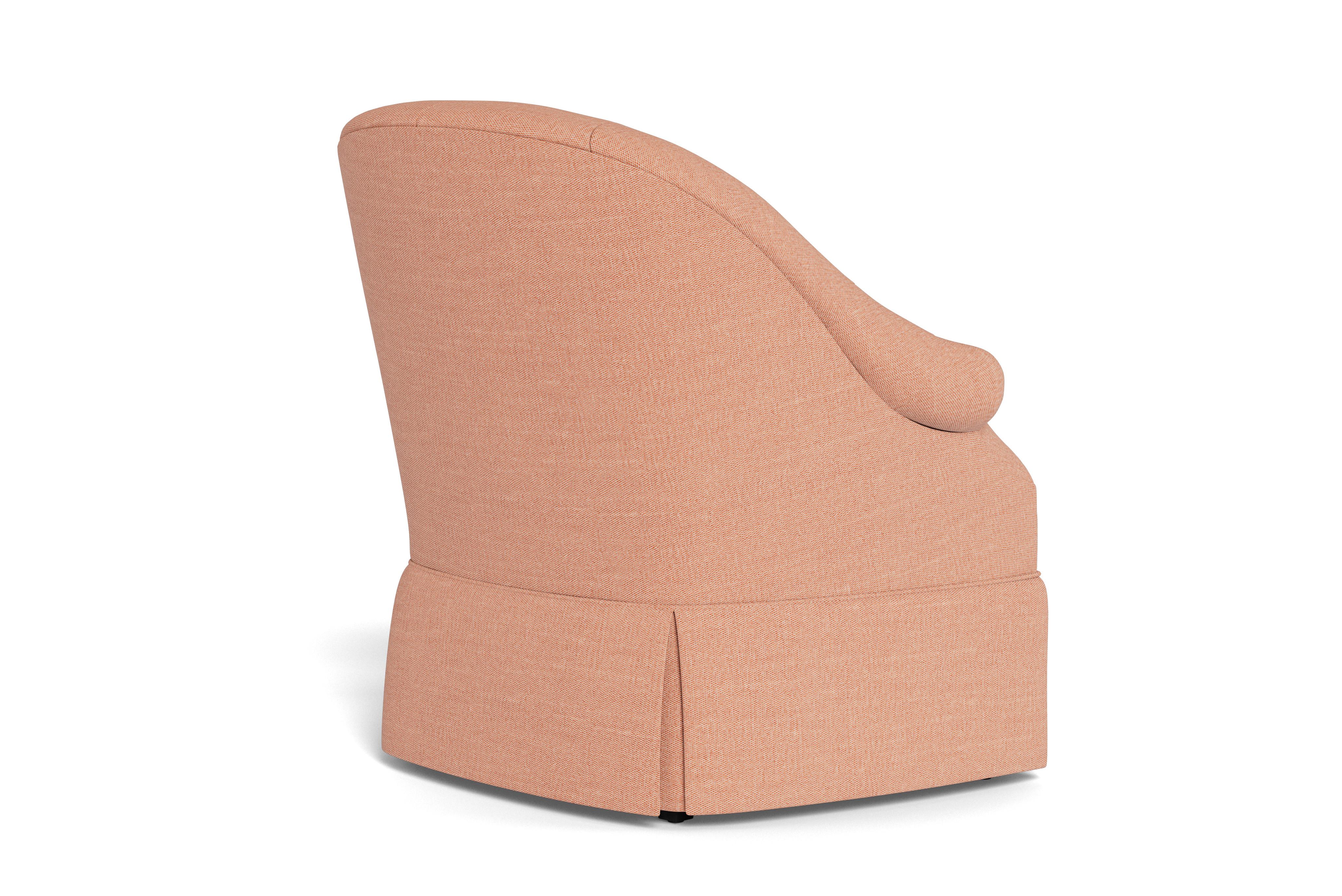 Contemporary Bunny Williams Home Olivia Armchair, Performance Woven/Adobe For Sale