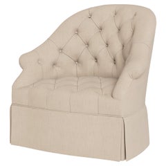 Bunny Williams Home Olivia Armchair, Solid Performance Linen/Sand