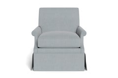 Origo Armchair, Solid Performance Linen/Sky, by Bunny Williams Home