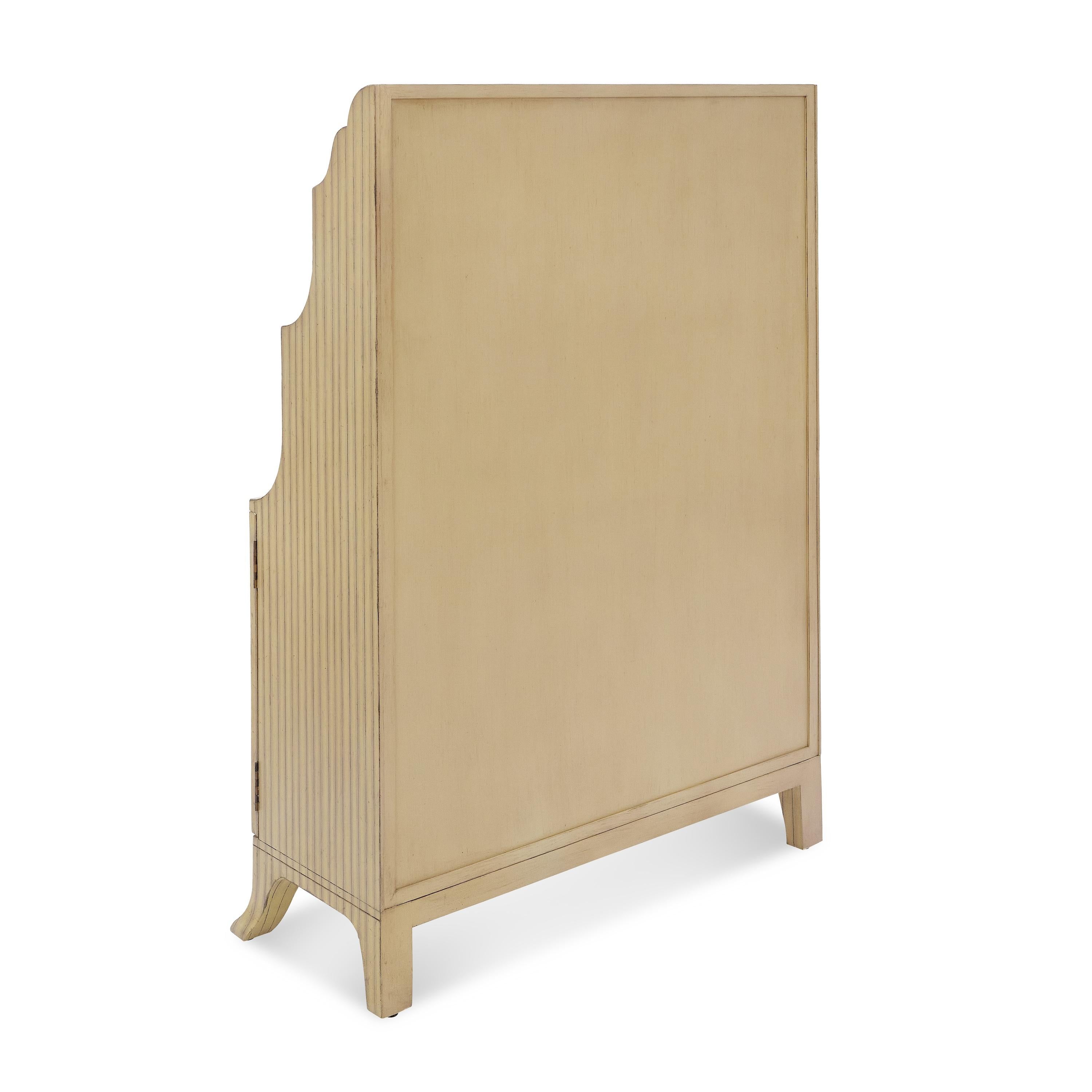 Bunny Williams Home Bleistiftstreifen-Etagere mit Streifen im Zustand „Neu“ im Angebot in New York, NY