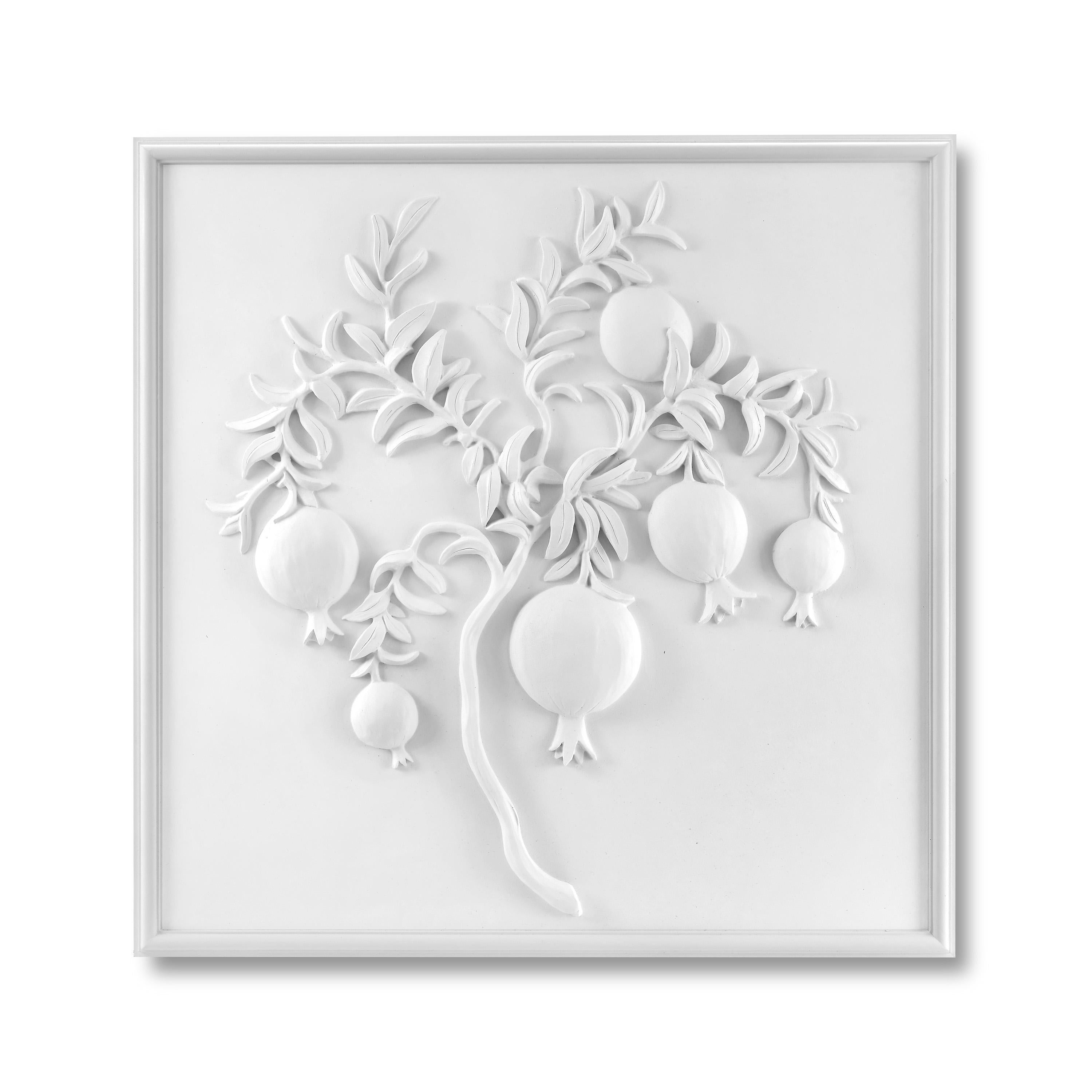 American Bunny Williams Home Pomegranate Plaster Panel, 18