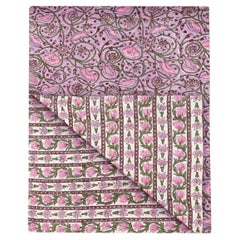 Bunny Williams Home Purple Lotus Coverlet (Queen)