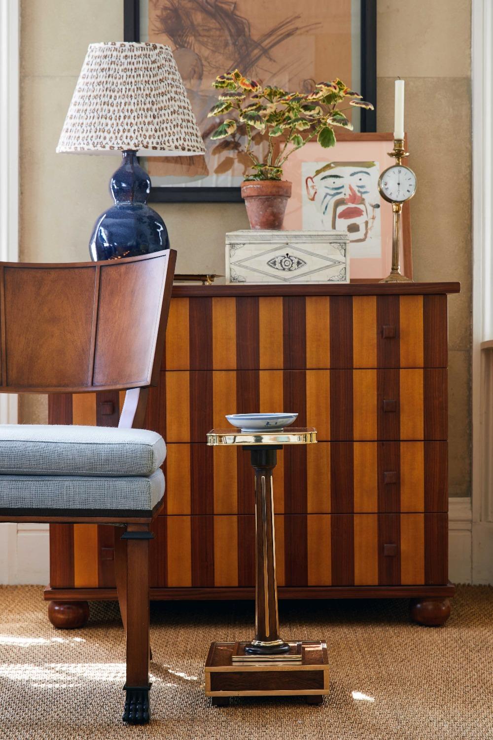 Brass Bunny Williams Home Rufus Drinks Table For Sale