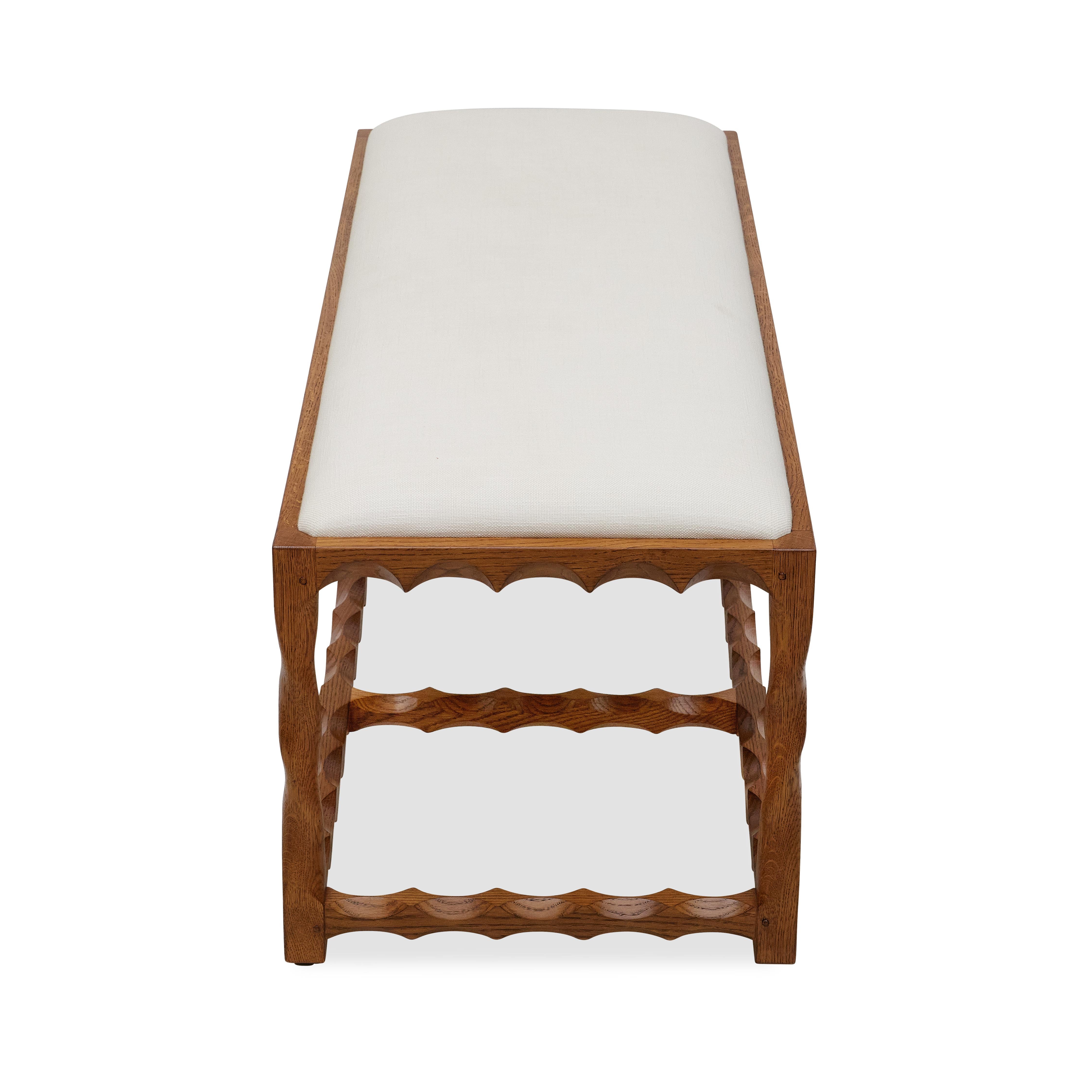 Banc à festons Bunny Williams Home Neuf - En vente à New York, NY