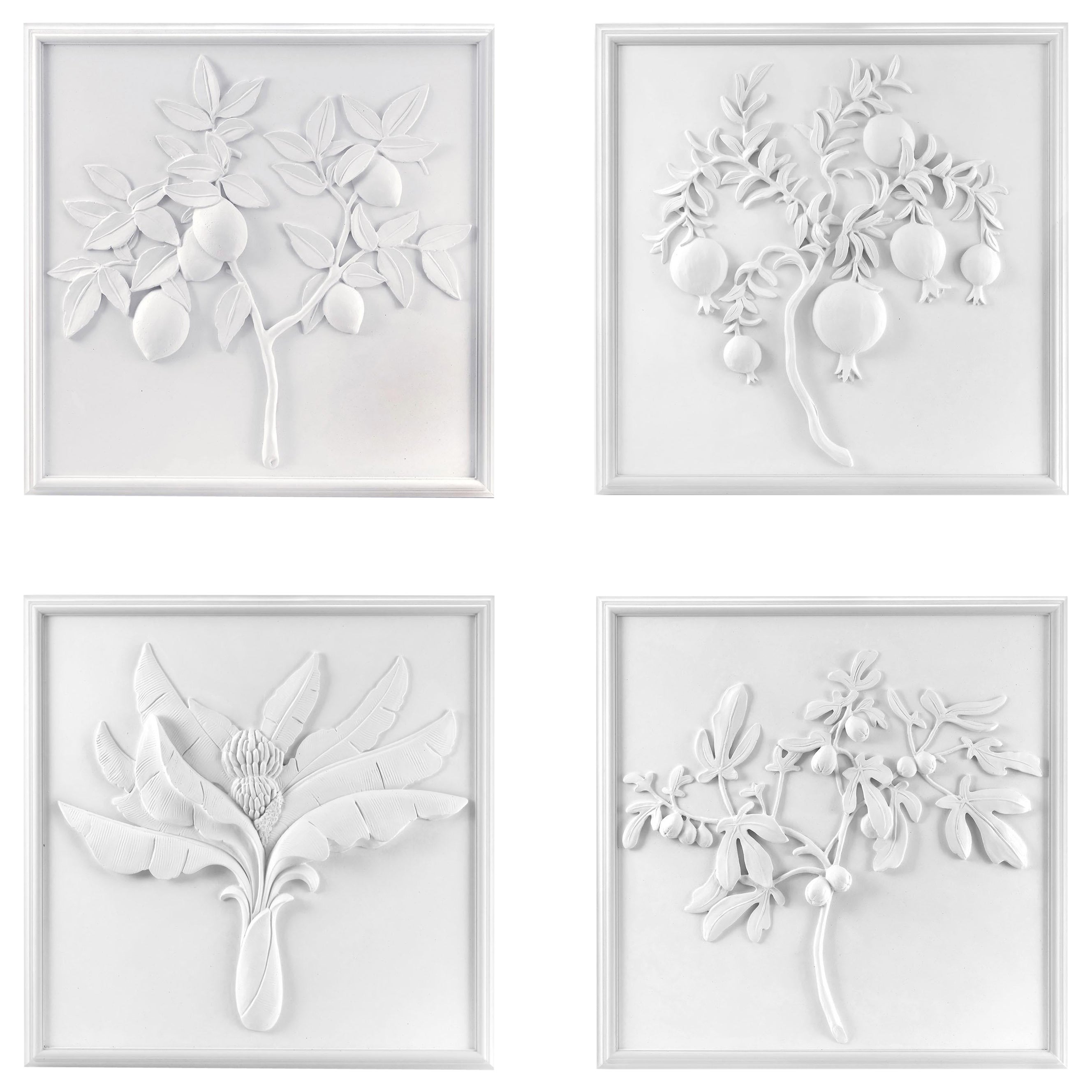 Bunny Williams Haus-Set aus 4 Gips-Obsttafeln im Angebot