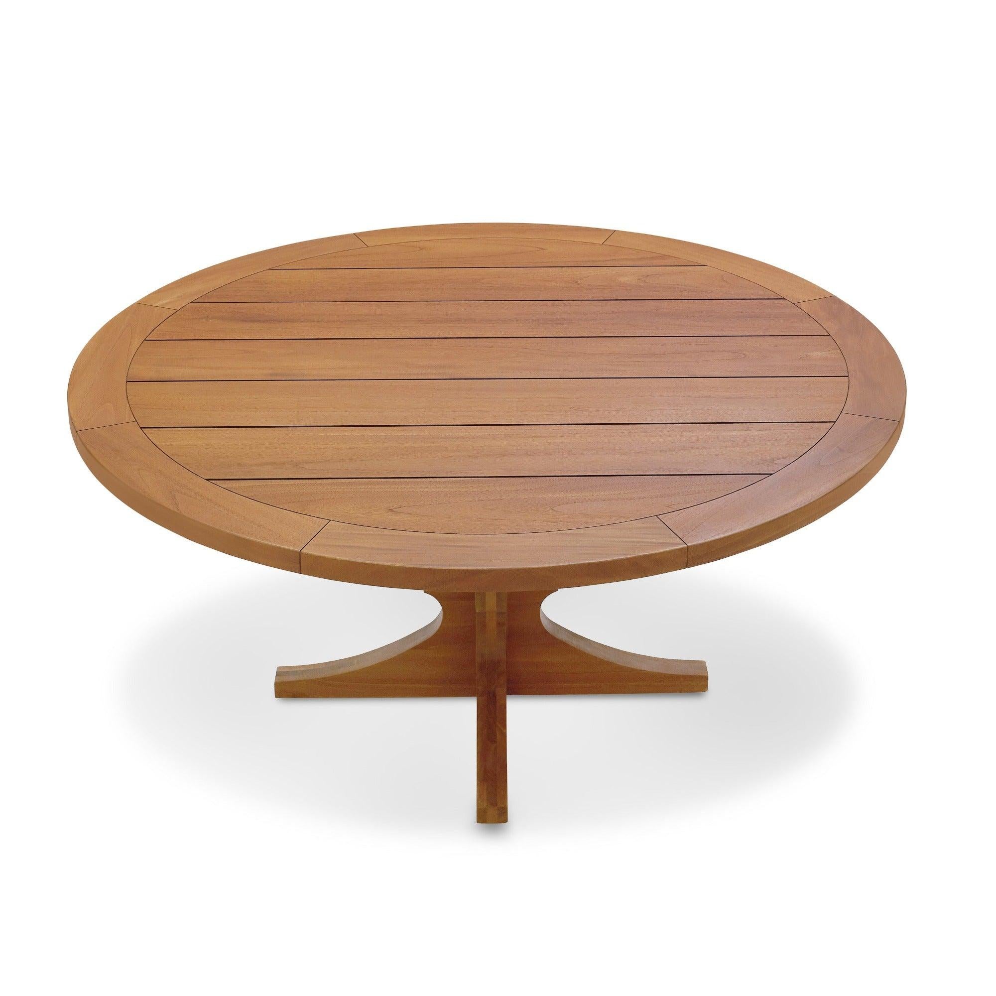 Indonesian Bunny Williams Home Silhouette Outdoor Teak Dining Table For Sale