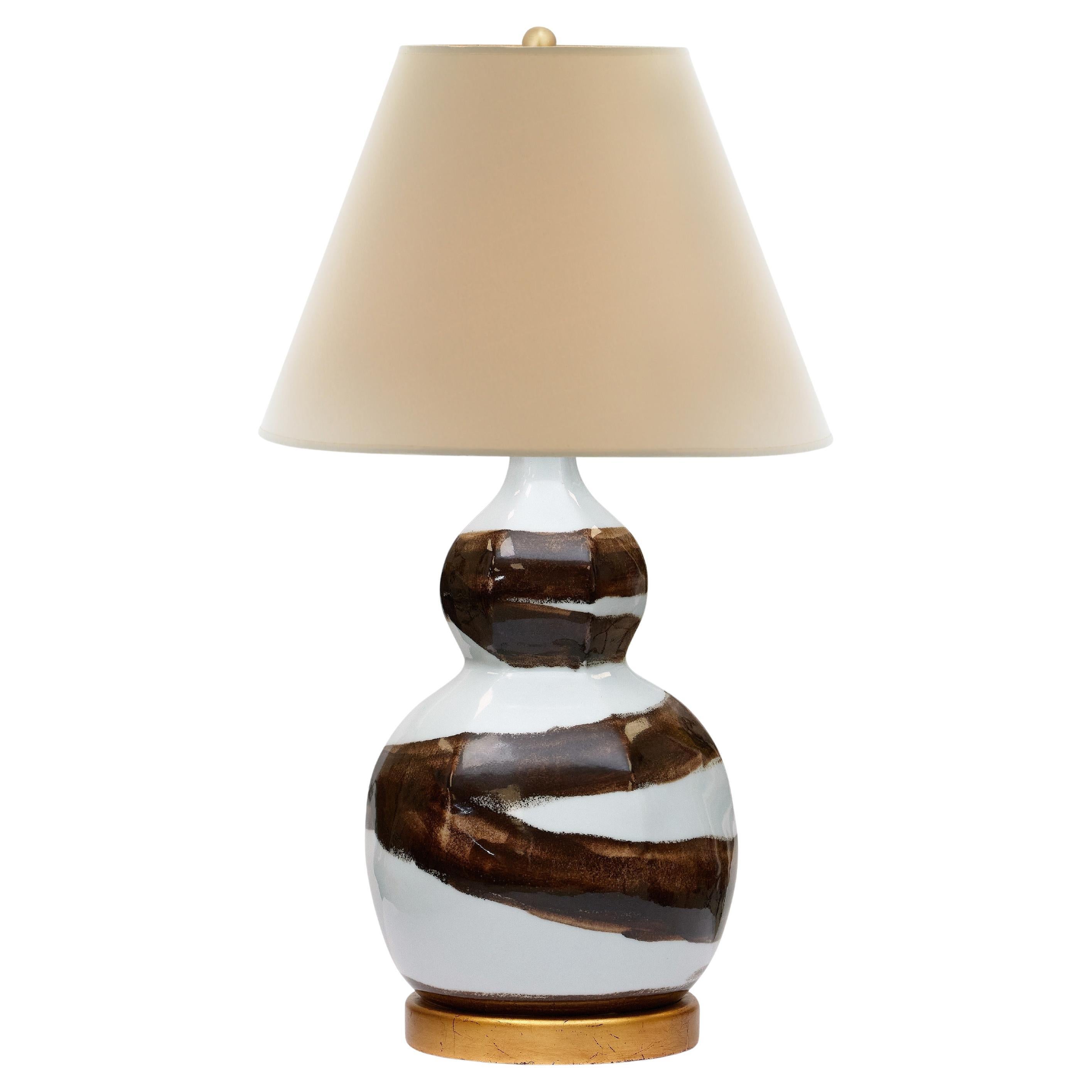 Bunny Williams Home Petite lampe en céramique Brush Stroke (Brown)