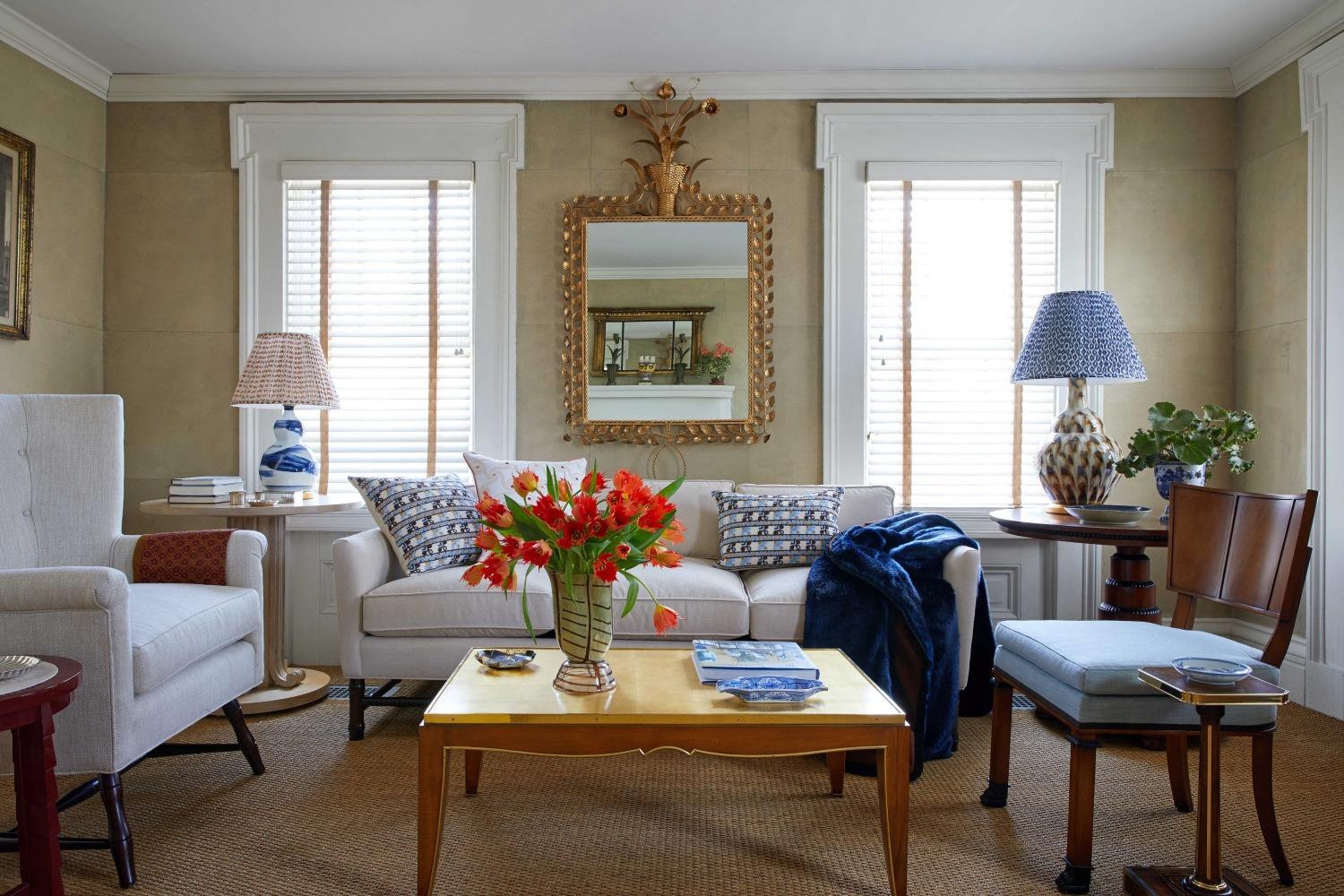 Bunny Williams Home Small Brush Stroke Lamp (Blue) In New Condition For Sale In New York, NY