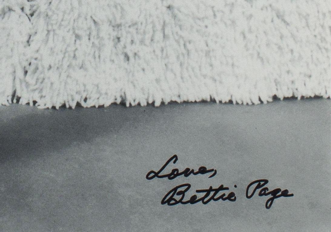 Hugh Hefner Collection: Bettie Page Hand-Signed Photograph by Bunny Yeager For Sale 4