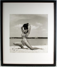 Bettie Page in Leopard Bikini