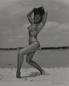 Bettie Page ‘Two-Peace Leopard Print Suit', Key Biscayne, FL, 1954