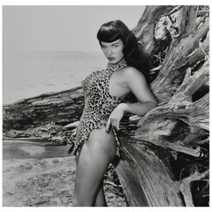 "Bettie Page with Driftwood, Key Biscayne, FL", 1954 